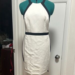 BCBGMaxAzria White and Black Mini Dress